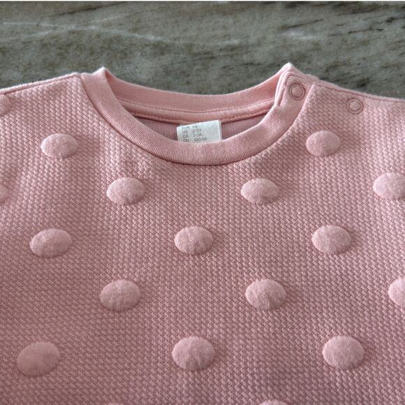 H&M Pink Raised Dot Shift Dress, Toddler Girl 2–3 - Picture 2 of 8